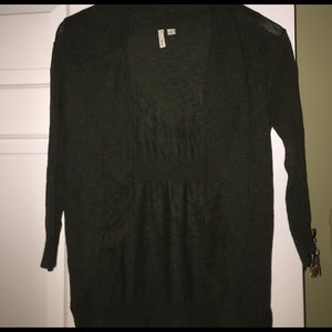 Nordstrom dark green light weight sweater size m