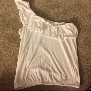 One Shouldered Ruffle Top