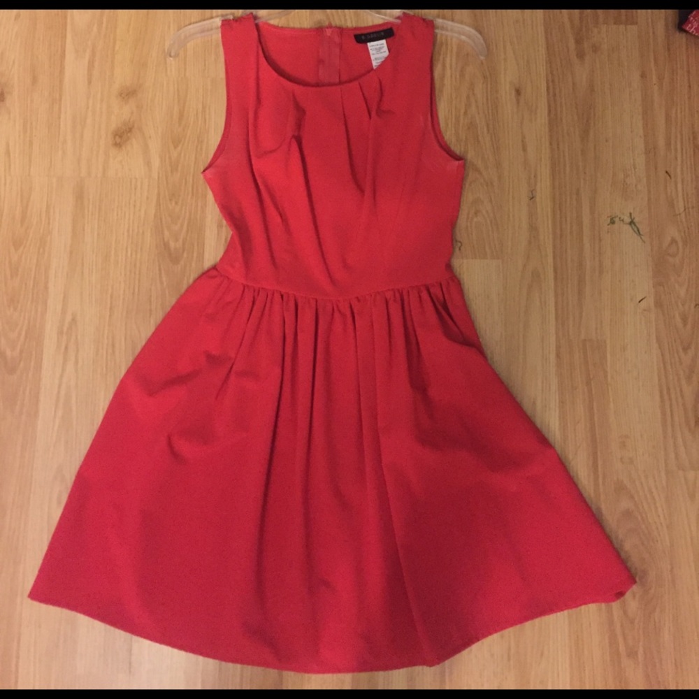 cute and simple red dress