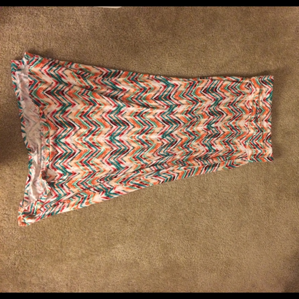 Fold-over Maxi Skirt