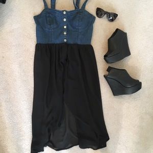Black and Jean dress
