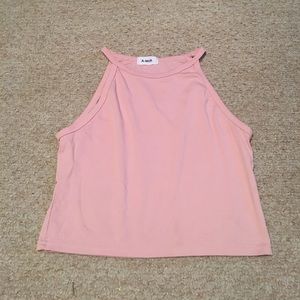 Pink halter top