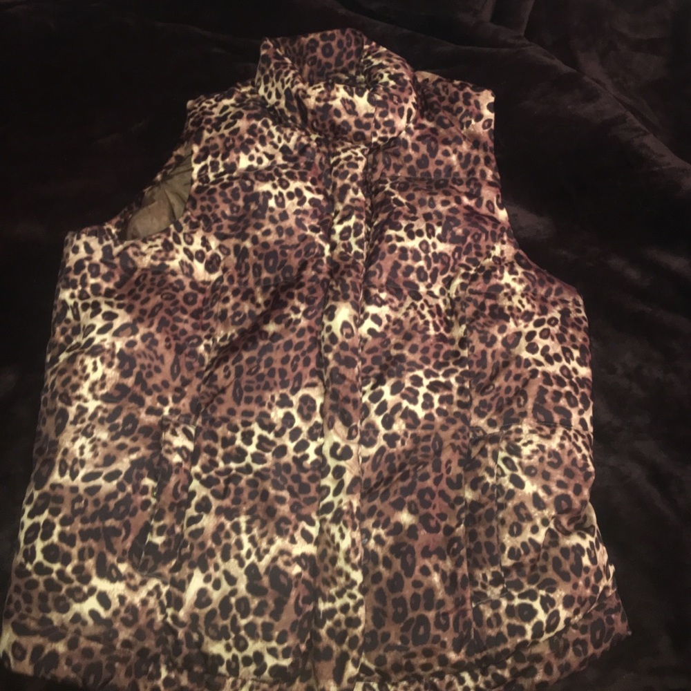 Charter club cheetah vest FINAL PRICE DROP