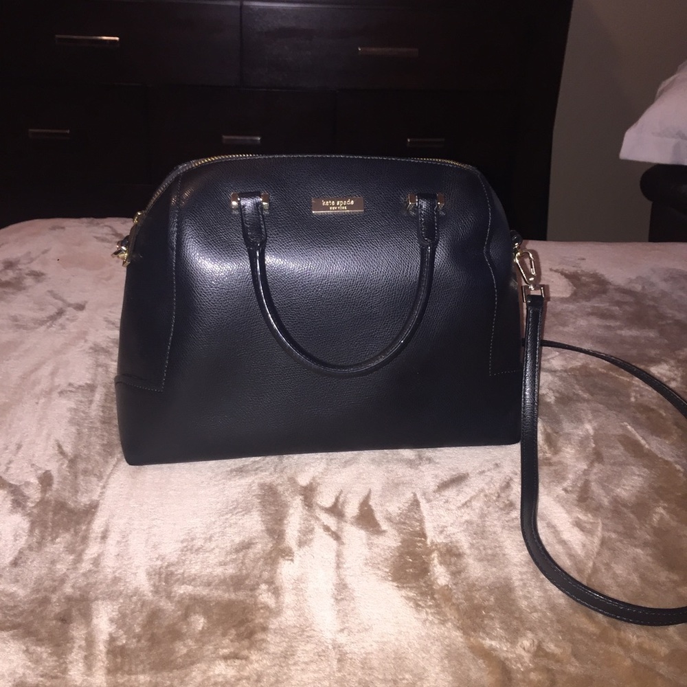 KATE SPADE BLACK LEATHER CROSSBODY