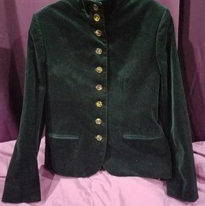 Ralph Lauren Green Velvet Blazer/ jacket