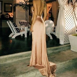 Stunning Lovers & Friends Satin Slip Dress