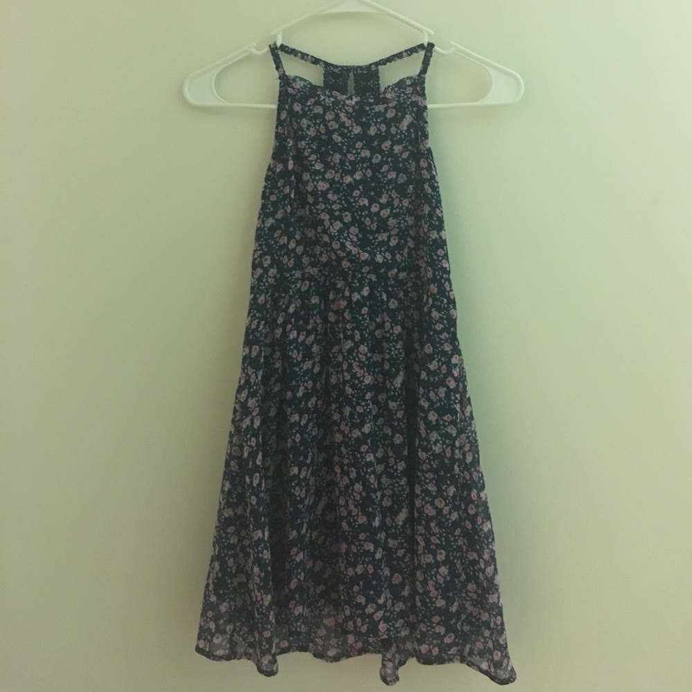 Abercrombie Kids Patterned Chiffon Skater Dress