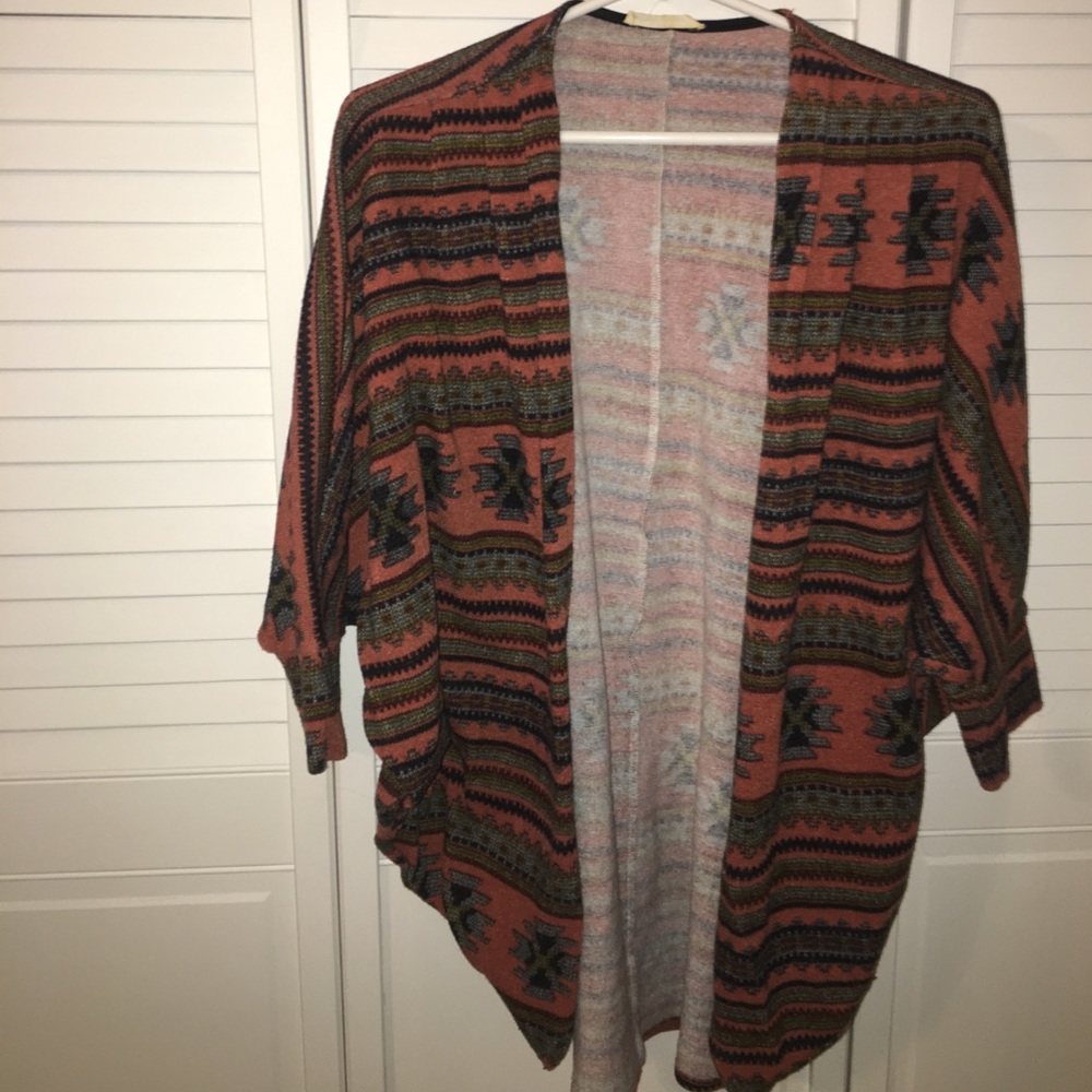 Tribal cardigan.