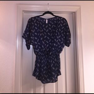 Xhilaration Peacock Feather Print Dolman Top!!!