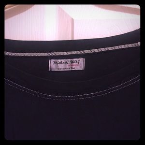 Michael Stars Black Boat Neck LS tee