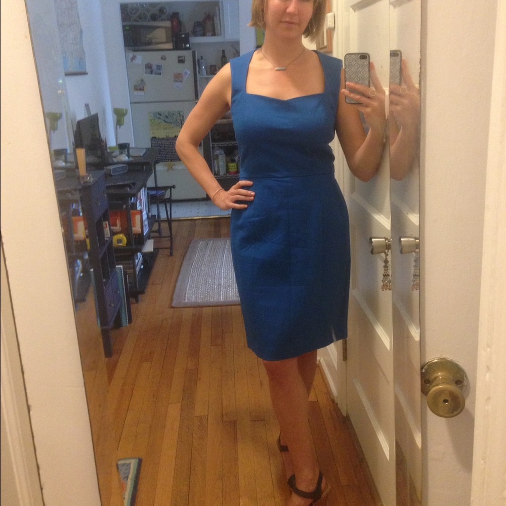 Banana Republic Sloan Line Blue Dress