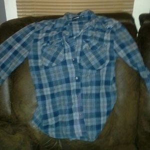 Vans large button shirt