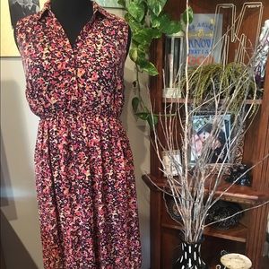 Sleeveless Collar Dress