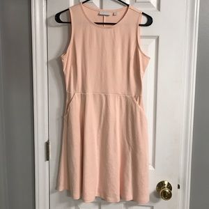 Pink dress with pockets