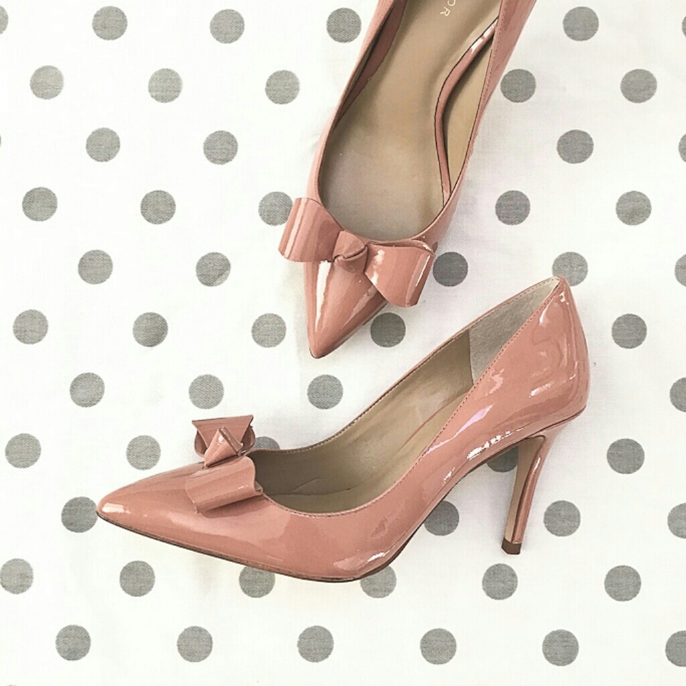 Ann Taylor Charlie Bow Pink Pumps