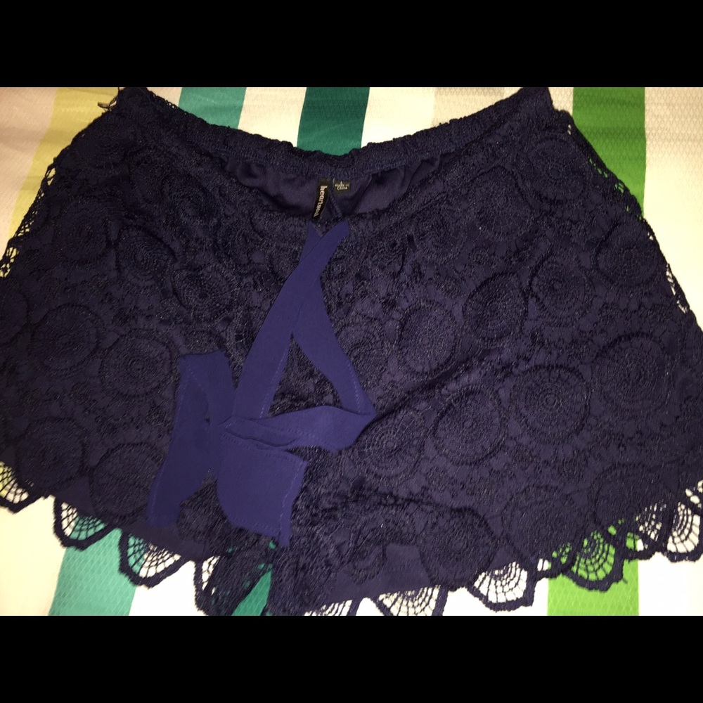 Lace shorts, Target, Navy