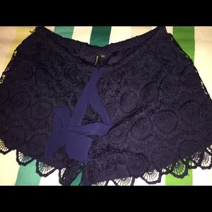 Lace shorts, Target, Navy