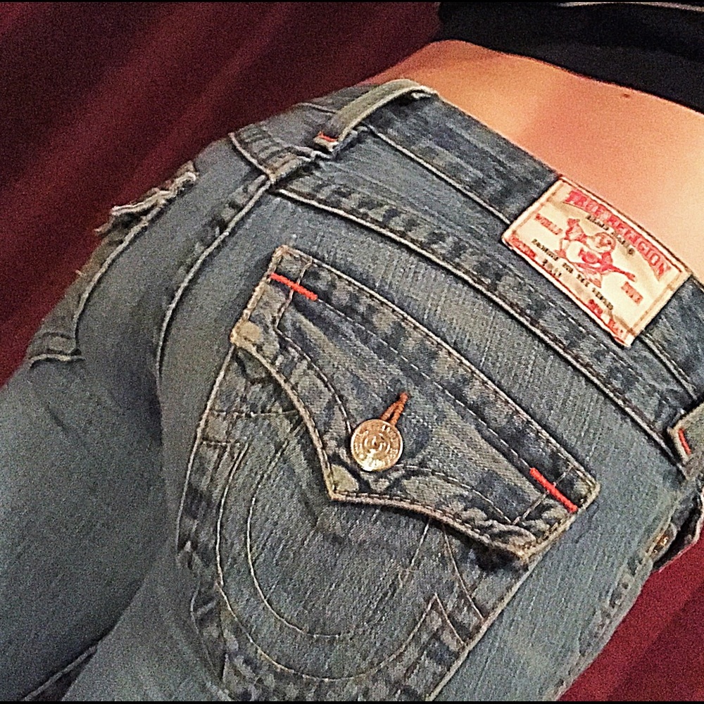 True Religion billy bootcut light-wash jeans