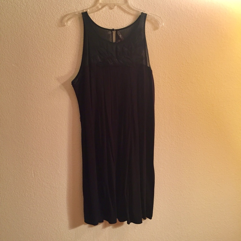BCBG Maxazria black flowy dress
