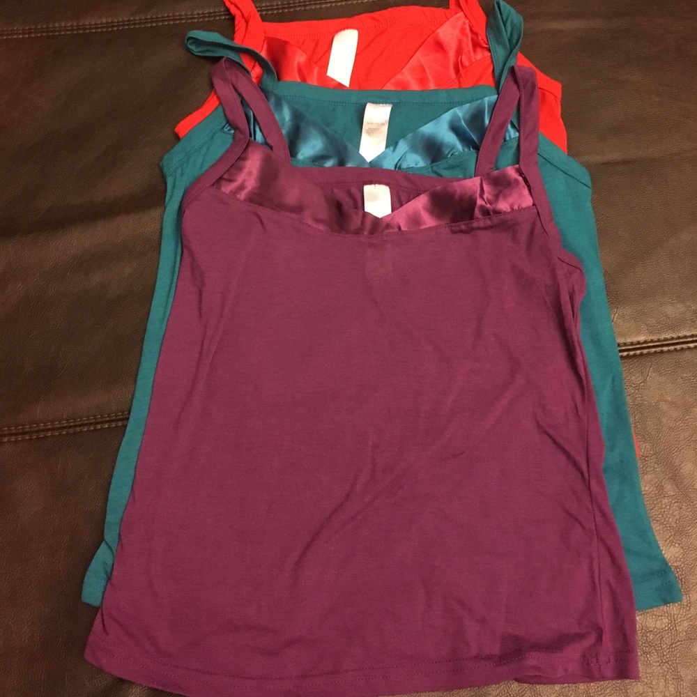 3 thin strap tank tops