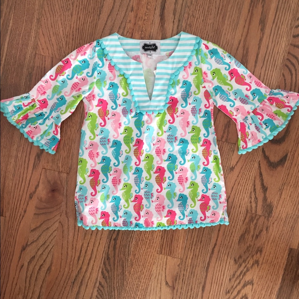 Mud Pie Baby Seahorse Tunic