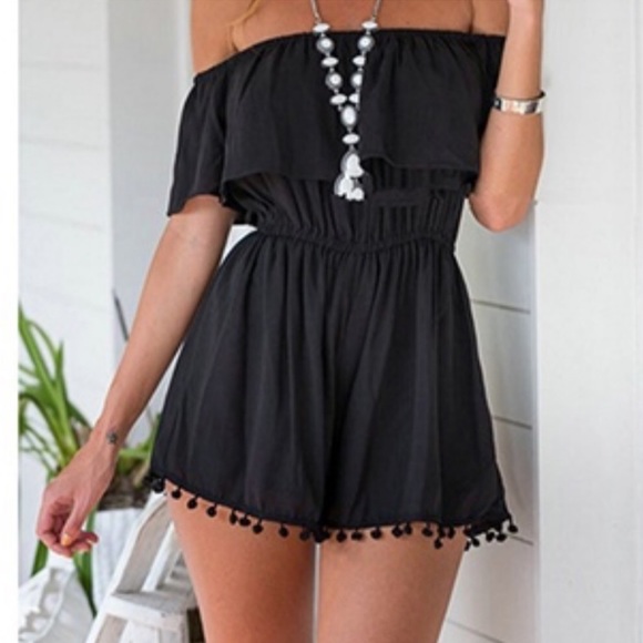 LF Other - Off the shoulder short romper