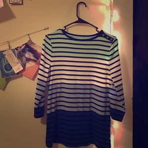 Striped 3/4 sleeve