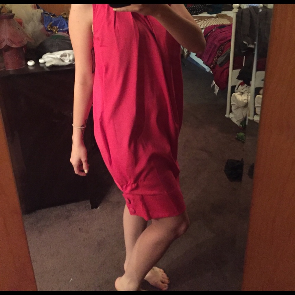 Bright pink dress
