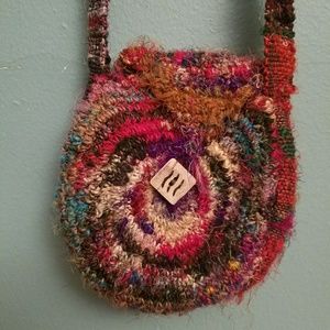 Knitted little crossbody bag