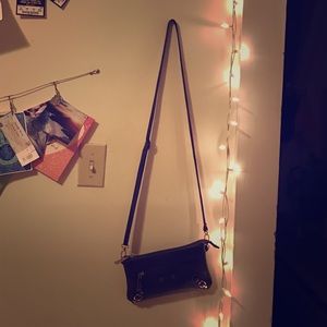 Brown leather cross body