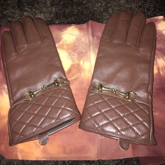 New Women's Genuine Leather Tech Touch Glove - Picture 3 of 8