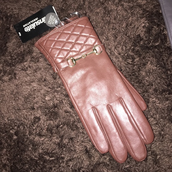 New Women's Genuine Leather Tech Touch Glove - Picture 7 of 8