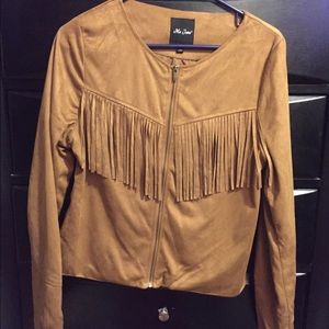 NEW! S/M NEVER WORN women's fringe western jacket