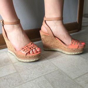 Nine West Coral Wedges