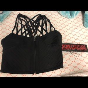 Wow Couture black crop top!