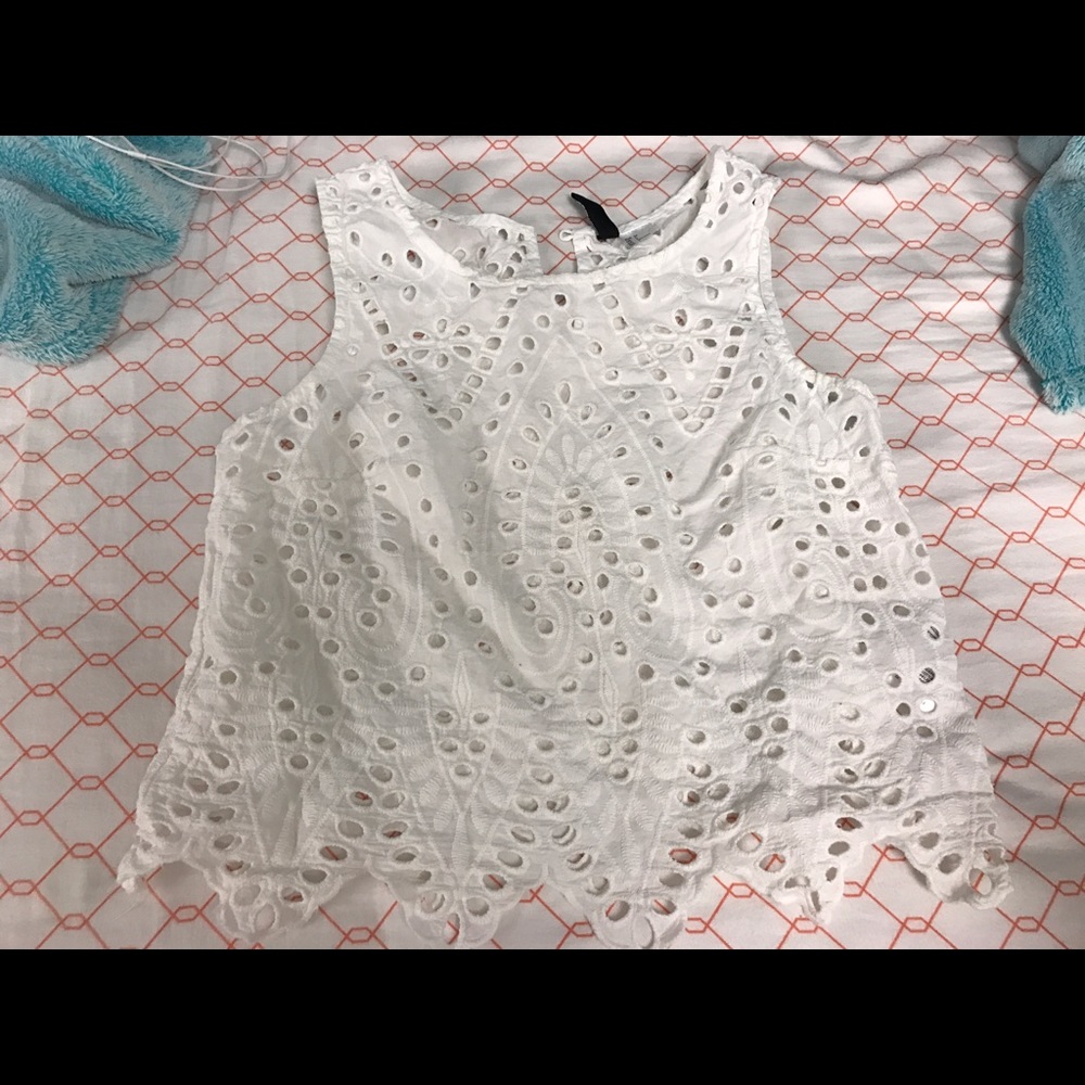 White h&m crop top!!