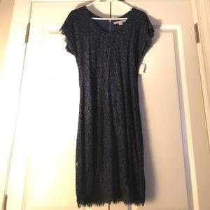 DVF navy lace