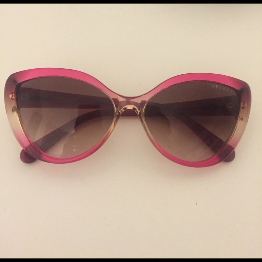 Velvet Eyewear Pink Cat Eye Sunglasses