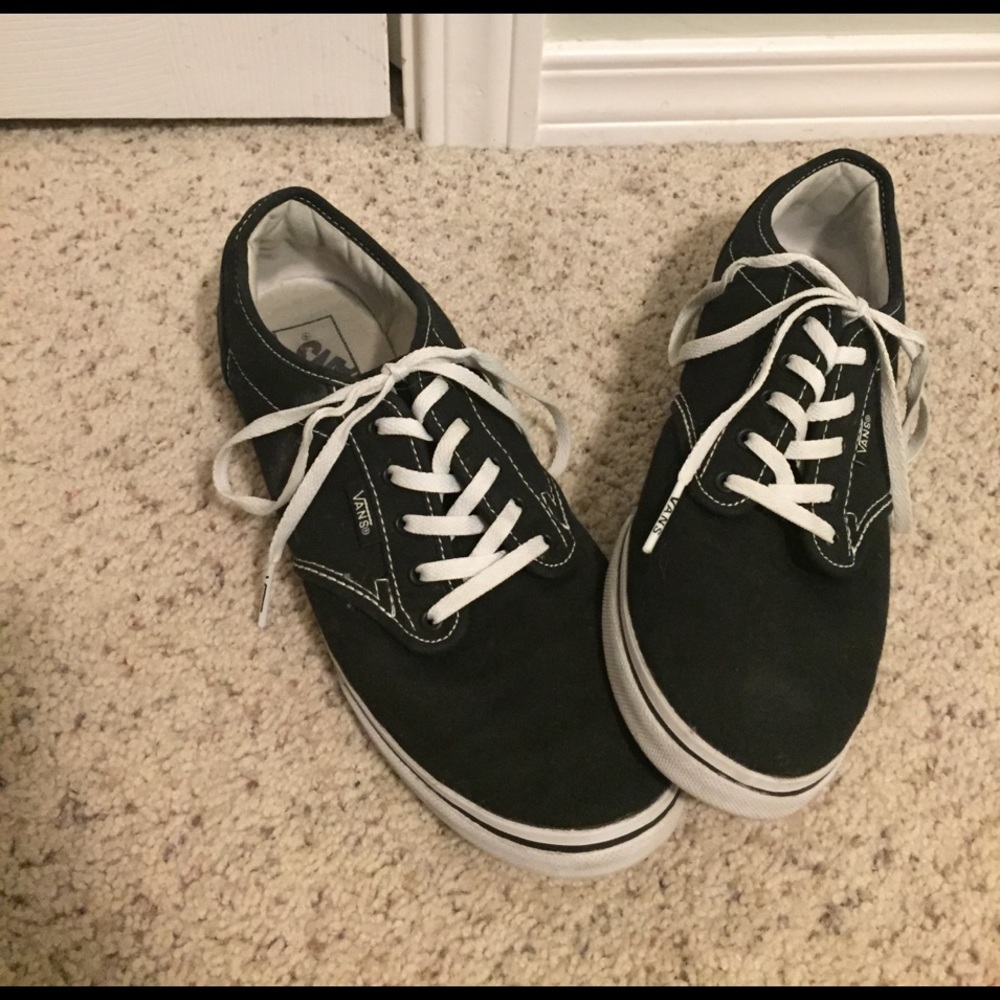 Black and white women's vans!