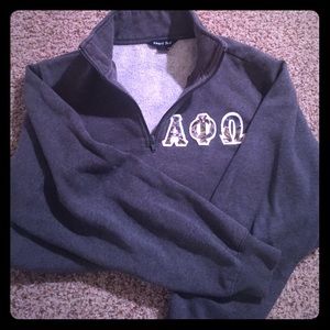 Women's Alpha Phi Omega quarter zip size S ΑΦΩ
