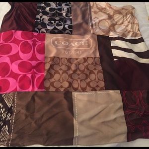 Coach silk scarf