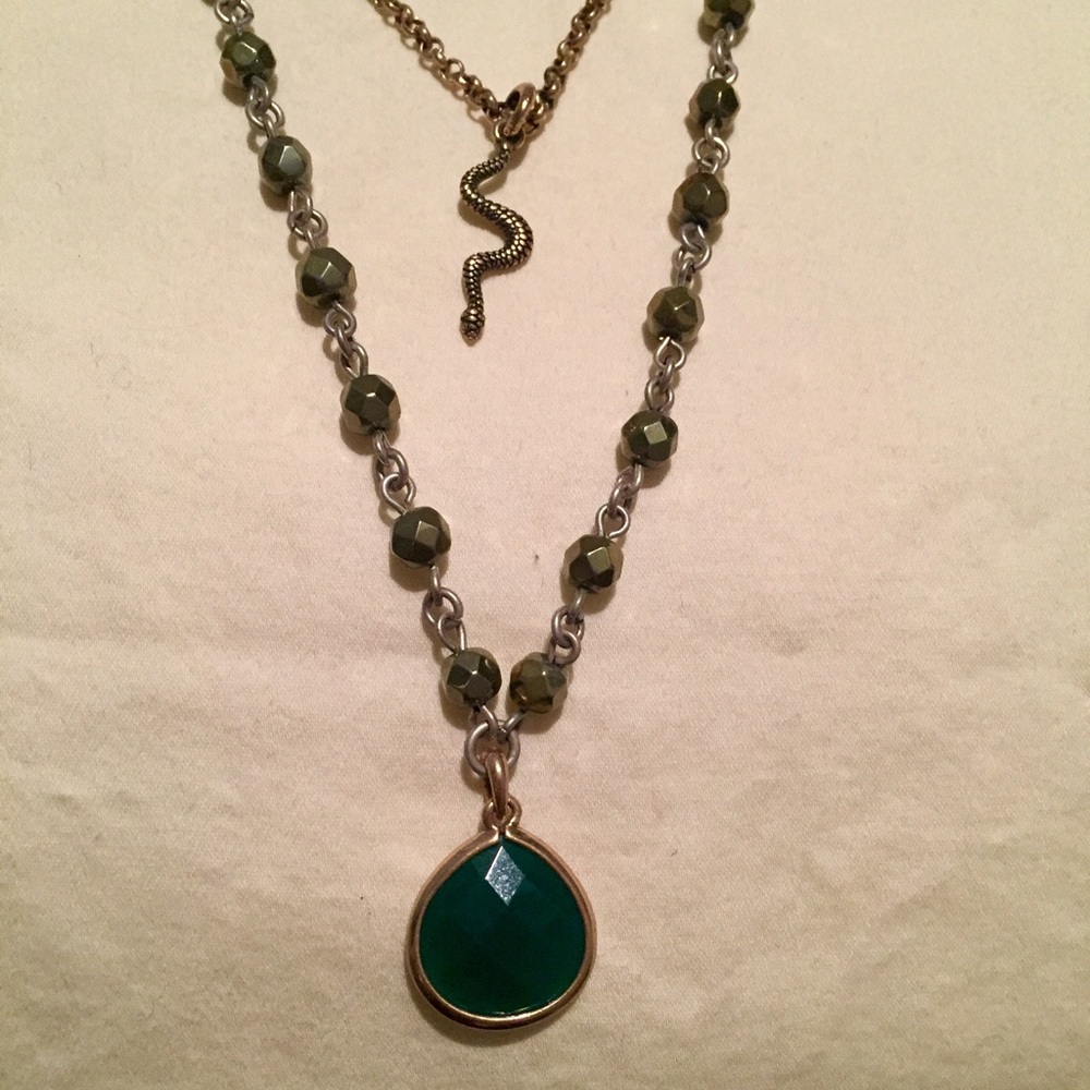Lucky Brand 🍀 Double Strand Snake Necklace