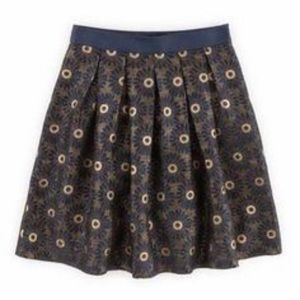 🌈 HP 🌈 Boden Navy & Gold Daisy Print Skirt