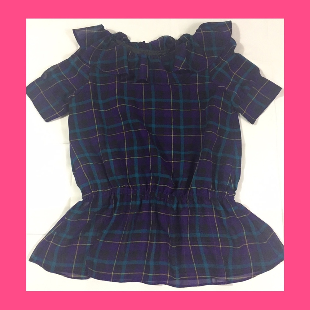 Chaps short sleeve blouse size Medium (8-10)