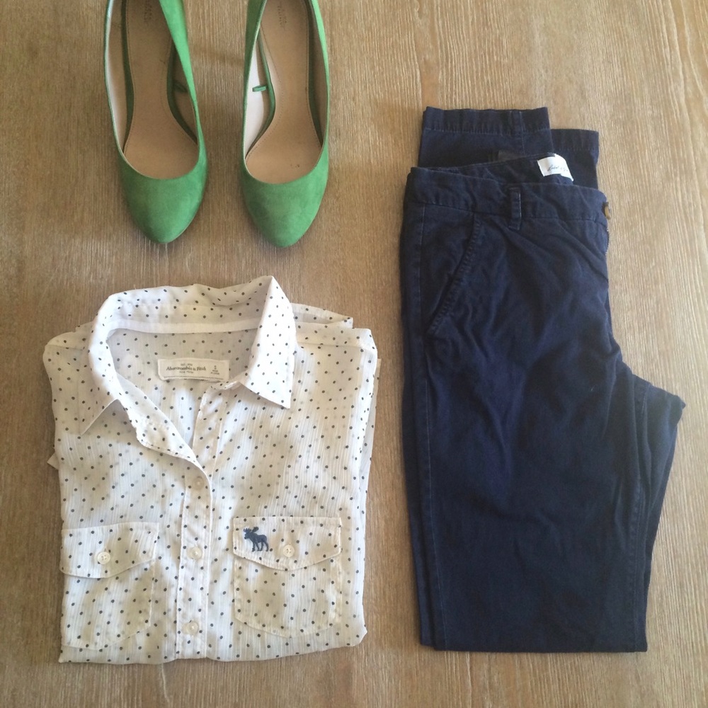 Polka dot Sheer Cream Shirt