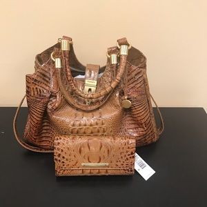 BrahminToasted Almond Elisa Hobo Bag Set