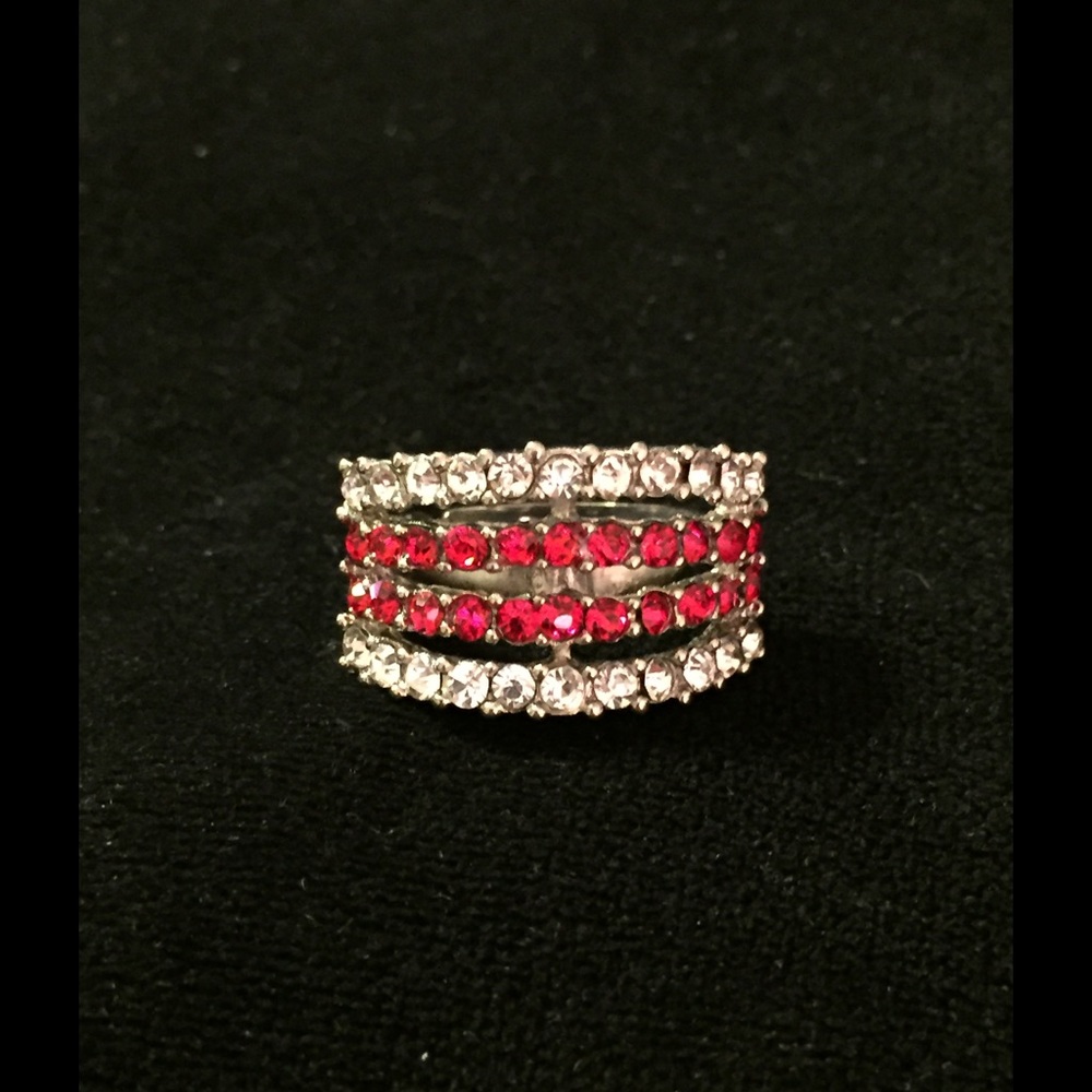 🔴 5/15 Crystal Adjustable Bling Ring
