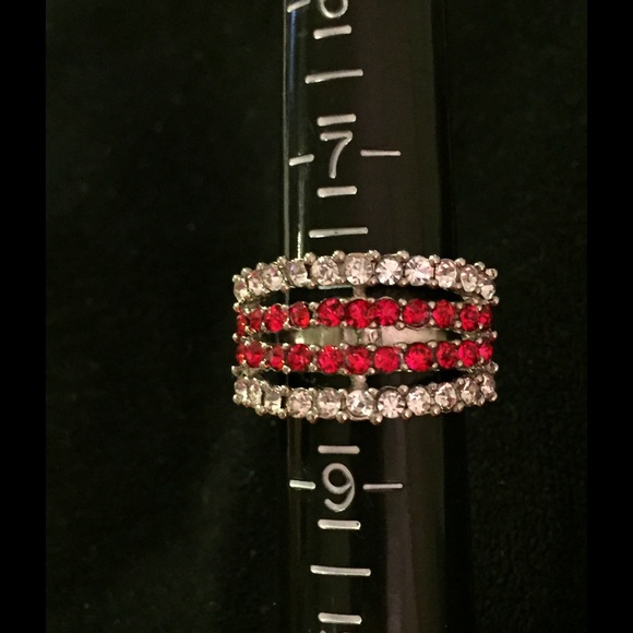 🔴 5/15 Crystal Adjustable Bling Ring - Picture 4 of 4