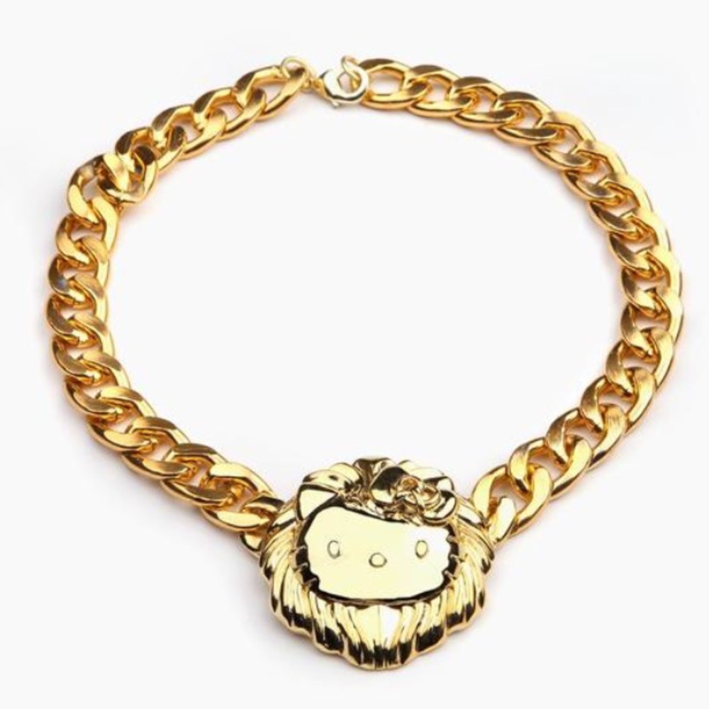 Gold Plated Medallion Hello Kitty