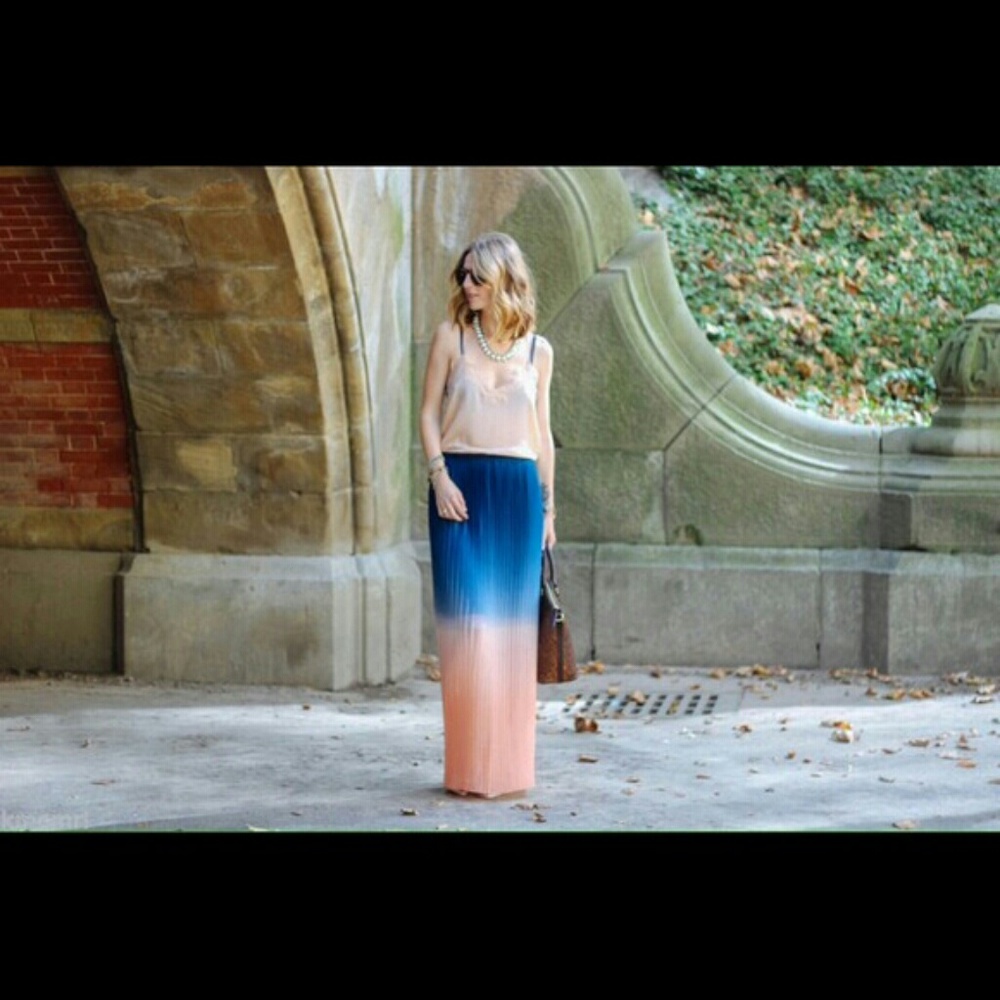 Cynthia Rowley Ombre Maxi Skirt